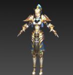 神魔大陆女战士,游戏角色max模型