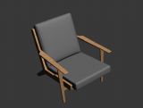 简约日式椅子,室内家具max模型