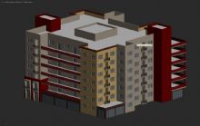 现代建筑,办公大楼,室外场景max模型
