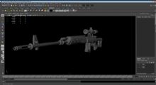 狙击步枪,枪,武器maya模型