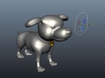 狗狗,卡通动物maya模型