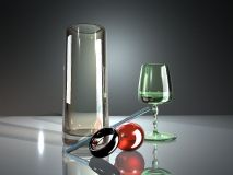 玻璃杯,杯子,玻璃材质maya模型