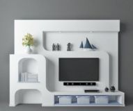 电视背景墙,家居装饰max模型