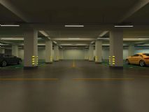 地下室,地下停车场,室内场景,建筑max模型