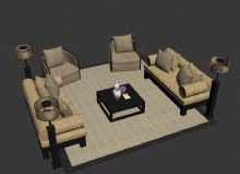 沙发,室内家具max模型