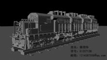火车,火车头,机械,交通maya模型