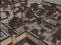 洛阳城,大楼,古代建筑,室外场景max模型