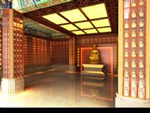 千佛殿,寺庙,中式建筑max模型