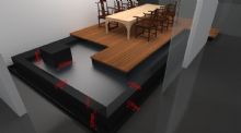 水池,桌椅,会所,办公司,室内场景max模型