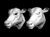 牛头,动物max模型