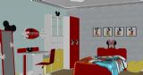 米奇风格儿童房,现代场景,室内max模型