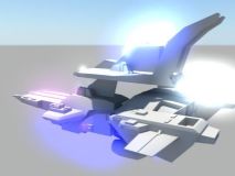 飞船 一个科幻飞行器