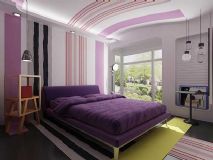 梦幻紫色格调卧室