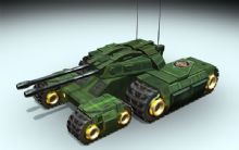 四驱坦克3D模型