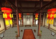 剑术大堂 古代建筑_室内3D模型