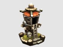 哨塔,防御塔3D模型