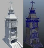 钟塔 钟楼3D模型