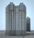 欧式住宅 高层住宅楼,商品房3D模型