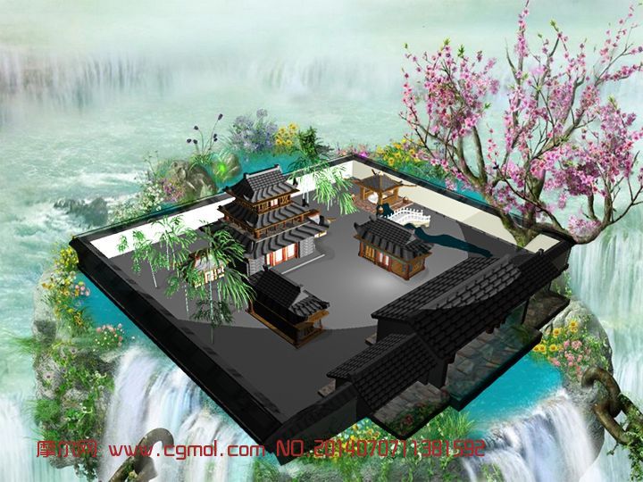 庭院场景画,场景画,人物场景画(第3页)_大山谷图库