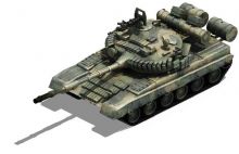T80主战坦克带贴图