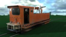 煤矿矿区电机车3D模型