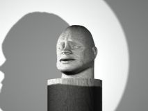 头部雕像,max精致石雕刻模型