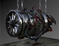 航空,涡轮发动机,飞机发动机3D模型