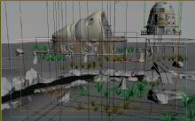 Q版丛林小屋3D场景模型