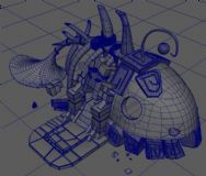 鱼骨屋maya模型