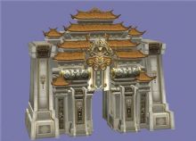 古洛阳城门3D模型