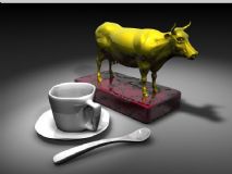 渲染实例咖啡杯和巨牛奖
