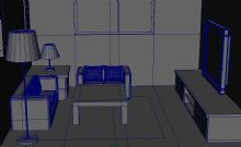 自制室内客厅模型