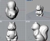 可爱松鼠-可3D打印