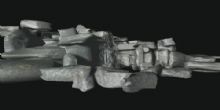 假山石带瀑布3D模型