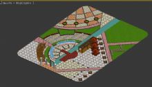 景观广场3D模型
