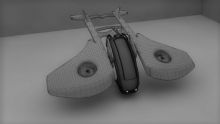 飞船,个性风行器3D模型