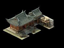 古代游戏仓库3D模型