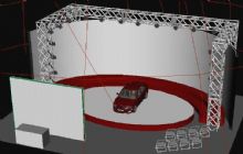 汽车展会,展台3D模型