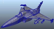 飞鹰战机maya模型