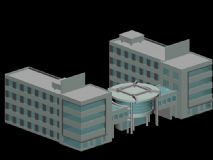 科技楼,办公楼3D模型