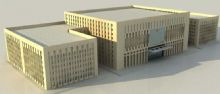 行政办公大楼,市政府3D模型