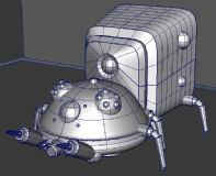 小型侦测器maya模型