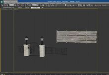 栅栏,篱笆3D模型