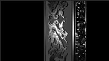 中国古代花纹柱子3D模型