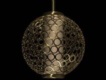 球型圆环吊灯3D模型