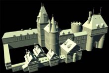西方城堡maya模型