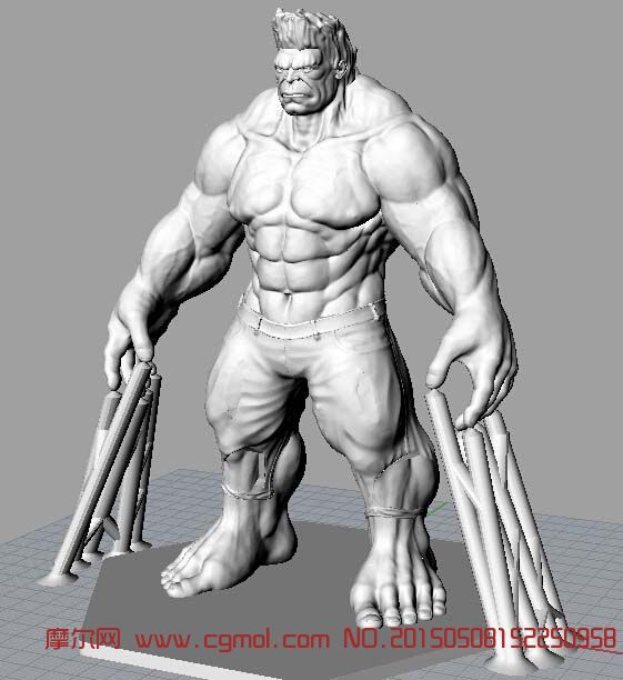 绿巨人浩克Hulk3D打印模型