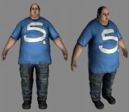 肥胖男人,大叔,胖子3D模型