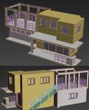 两层别墅模型