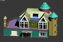 农村别墅小房子3D模型